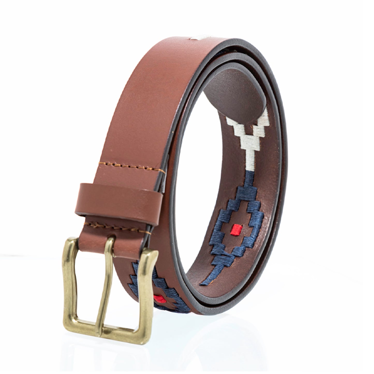 ‘Aztec' Genuine Leather Belt